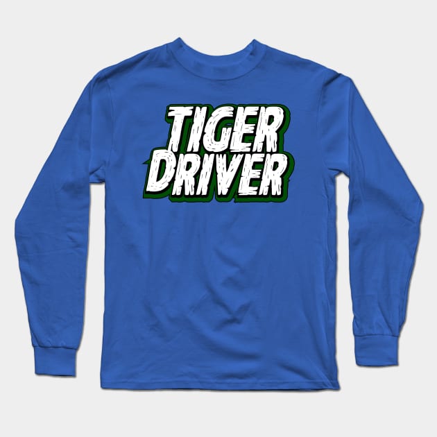 Tiger Driver 91 (jersey style) Long Sleeve T-Shirt by C E Richards